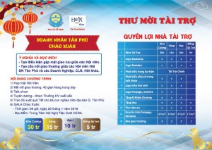 THƯ MỜI TÀI TRỢ HỌP MẶT HỘI VIÊN QUÝ IV NĂM 2017