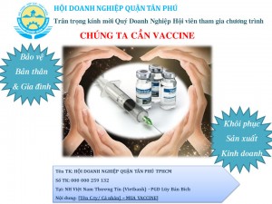 HDN QUẬN TÂN PHÚ phát động phong trào “CHÚNG TA CẦN VACCINE”