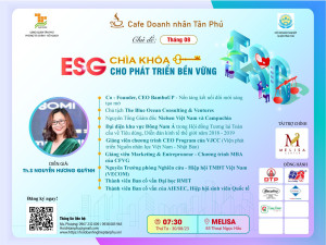 ĐĂNG KÝ THAM DỰ AFE DOANH NHÂN TÂN PHÚ THÁNG 08/2023 với chủ đề:  ESG – CHÌA KHÓA CHO SỰ PHÁT TRIỂN BỀN VỮNG