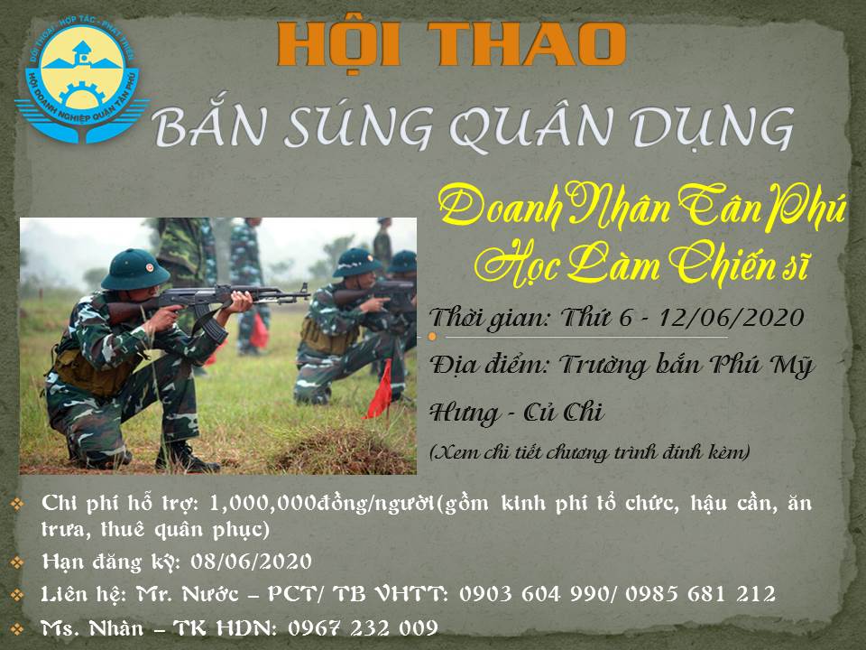 TRUYỀN THÔNG HỘI THAO BẮN SÚNG QUÂN DỤNG